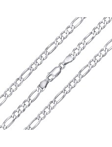 Silvego Stříbrný náhrdelník FIGARO 4 mm - rhodiovaný TTT50FIGN