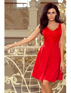 Dámské elegantní šaty Red romantic NUMOCO 208-2