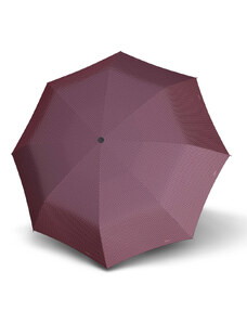 Doppler Mini Slim Carbonsteel CHIC - dámský plochý skládací deštník vínová