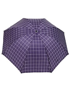 Afrodit Kostkovaný skládací deštník Bady fialový