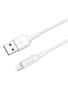 Kabel MICRO-USB - Hoco, X25 Soarer White