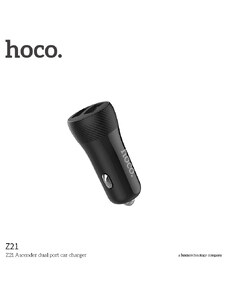 Auto-nabíječka pro iPhone a iPad - Hoco, Z21 Ascender 3.4A Black