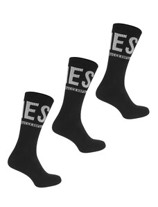 Ponožky Diesel Ray 3 páry v balení Černé