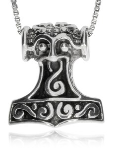 SilverRepublic Stříbrný přívěsek - Kladivo severského boha Thora