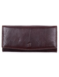 Hnědá kožená peněženka Cosset 4466 Komodo