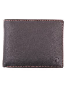 Pánská kožená peněženka Segali 614538 černá koňak