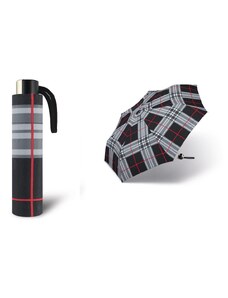 happy rain Deštník Alu light odlehčený černé káro poštovné zdarma