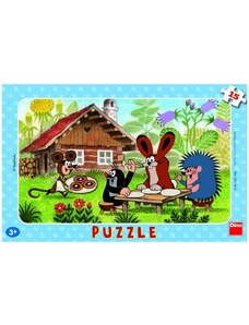 DINO Puzzle 15 dílků deskové Krteček na návštěvě