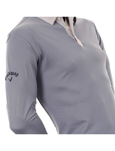 Callaway golf Callaway pánské golfové tričko s dlouhým rukávem šedé