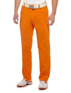 Puma golf Puma Junior 5 Pocket Pant - juniorské golfové kalhoty oranžové