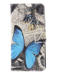 Pouzdro MFashion Huawei Mate 20 Lite - modré - motýl