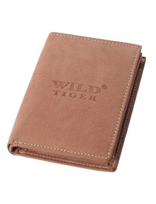 Pánská kožená peněženka Wild Tiger AM-28-123 světle hnědá