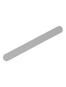 B&BShop Pilník na nechty rovný bílý s fialovým pruhem 100/180