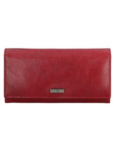 Lagen Dámská kožená peněženka 250039 červená