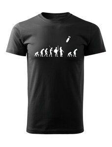 DRAGOWA krátké tričko evoluce, černá 160g/m2