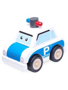 Wonderworld Dřevěná Mini stavebnice Policejní auto