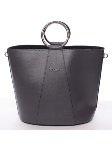 Nadčasová dámská kabelka s organizérem šedá - Delami Karsyn šedá