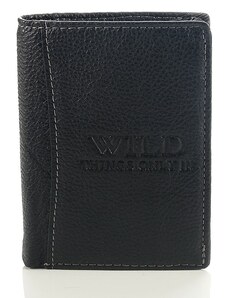 Pánská kožená peněženka Wild Things Only 5500 černá + krabička