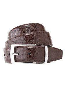 Vincenzo Boretti luxusní kožený pásek tmavě hnědý- hadí vzor
