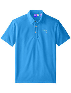Puma golf Puma Tech juniorské golfové tričko modré