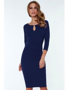 Šaty Alex s 3/4 rukávem modré, Velikost 36, Barva Tmavě modrá CityGoddess 2103-8-TM