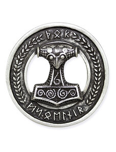 Spiral Přezka Vikingové Mjölnir
