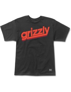 grizzly Pánské triko fast times tee black