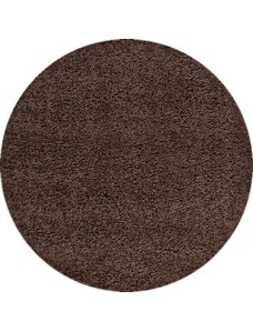 Ayyildiz koberce Kusový koberec Dream Shaggy 4000 Brown kruh - 120x120 (průměr) kruh cm