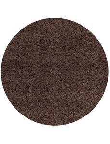 Ayyildiz koberce Kusový koberec Life Shaggy 1500 brown kruh - 80x80 (průměr) kruh cm