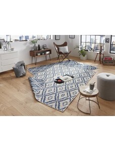NORTHRUGS - Hanse Home koberce AKCE: 120x170 cm Kusový koberec Twin-Wendeteppiche 103137 blau creme – na ven i na doma - 120x170 cm