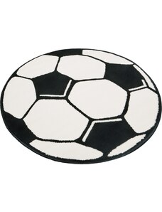 Hanse Home Collection koberce Dětský kusový koberec Prime Pile Fussball 100015 - 150x150 (průměr) kruh cm