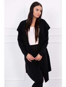 Černý kabátek s kapucí