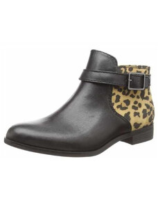 Tamaris kotníkové boty 1-25083-25 černá/leopard