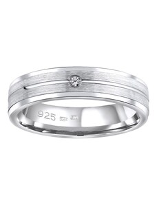 Silvego Snubní stříbrný prsten AVERY v provedení se zirkonem pro ženy QRALP121W