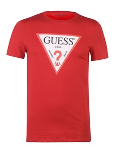 Pánské triko Guess Logo Original Červené