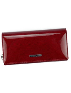 Lesklá červená kožená peněženka Gregorio LN-106