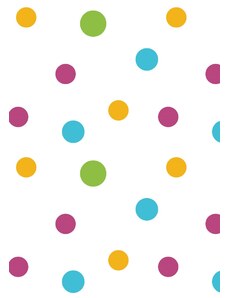 A.Weinberger s.r.o. Ubrus ,barevné puntíky na bílém podkladu