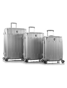 AZURE Cestovní kufr SIROCCO T-1039/3-60 ABS - stříbrná 70l - GLAMI.cz