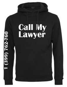 MT Men Pánská mikina Call My Lawyer Hoody - černá