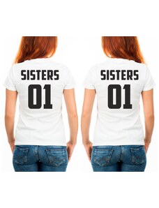 TRIKOO Set triček pro kamarádky BFF Sisters 02 - Bílé