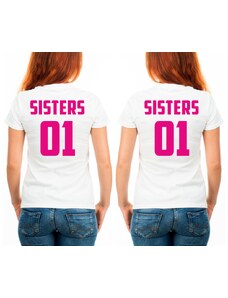 TRIKOO Set triček pro kamarádky BFF Sisters 02 - Bílé