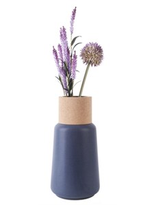 Keramická váza Craft cone 26 cm modrá Present Time