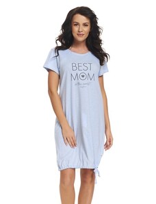Doctor Nap Těhotenská noční košilka Elean B pro kojení modrá