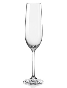KUSOVKA Crystalex Sklenice na šumivé víno VIOLA 190 ml