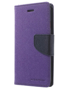 Pouzdro / kryt pro iPhone XS MAX - Mercury, Fancy Diary Purple/Navy