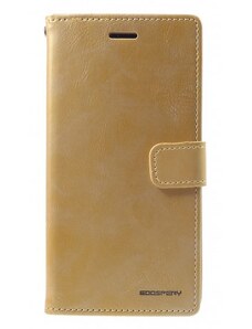 Pouzdro / kryt pro iPhone XR - Mercury, Bluemoon Diary Gold
