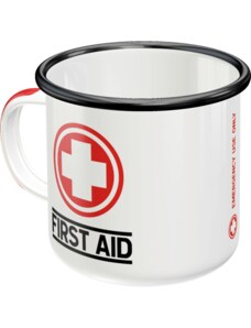 NOSTALGIC-ART Retro Hrnek plechový First Aid 360 ml