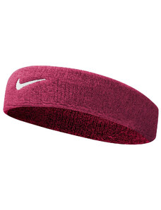 NIKE SWOOSH HEADBAND VIVID PINK/WHITE