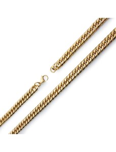 BM Jewellery Pánský řetěz 1,4 cm z chirurgické oceli gold S857250