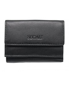 SEGALI Dámská malá kožená peněženka SG-21756 černá